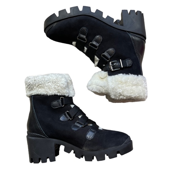 SCHUTZ ARETUZA PLATFORM WATERPROOF COMBAT LEATHER BOOTS - NIB! - Picture 9 of 10